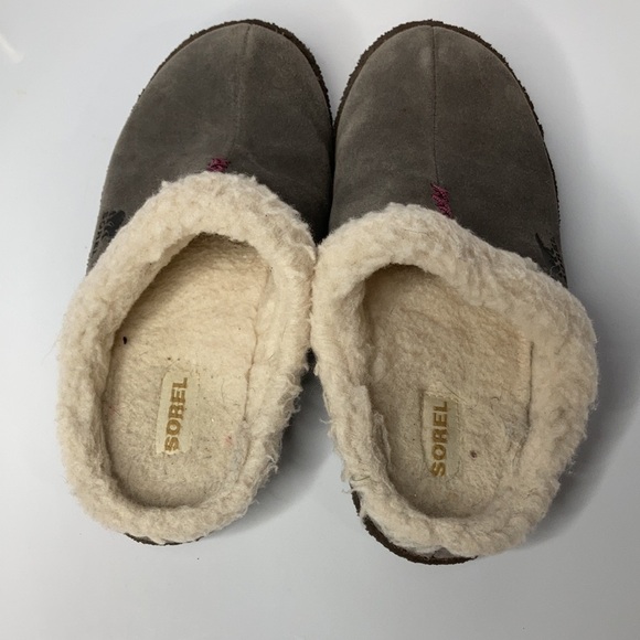 Sorel Nakiska slide Apres slippers gray size 6 - Picture 6 of 8